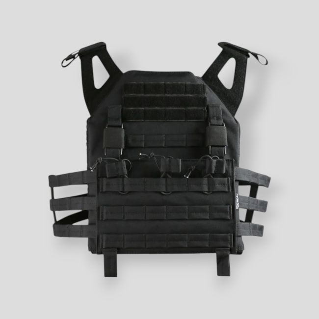 Plattenträgerweste Buckle-tek - Schwarz - Kombat Tactical