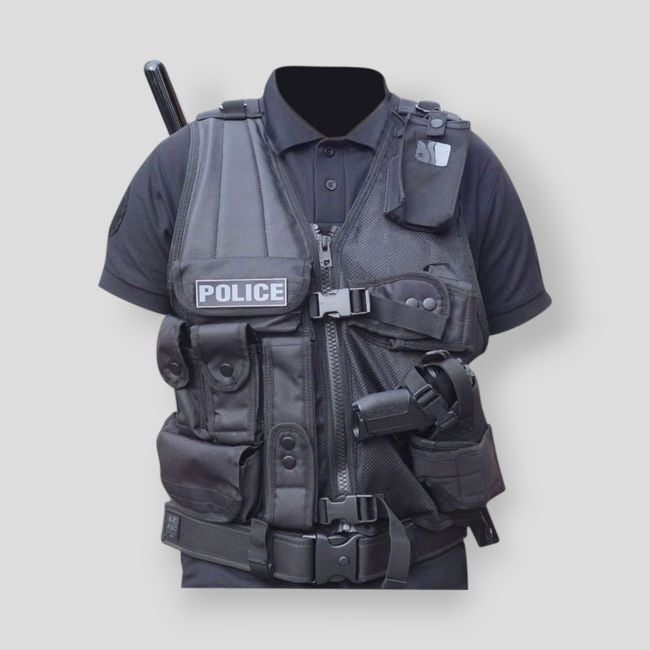 Gilet Force Intervention avec Holster - Patrol Equipement Gilet Force Intervention avec Holster - Patrol Equipement