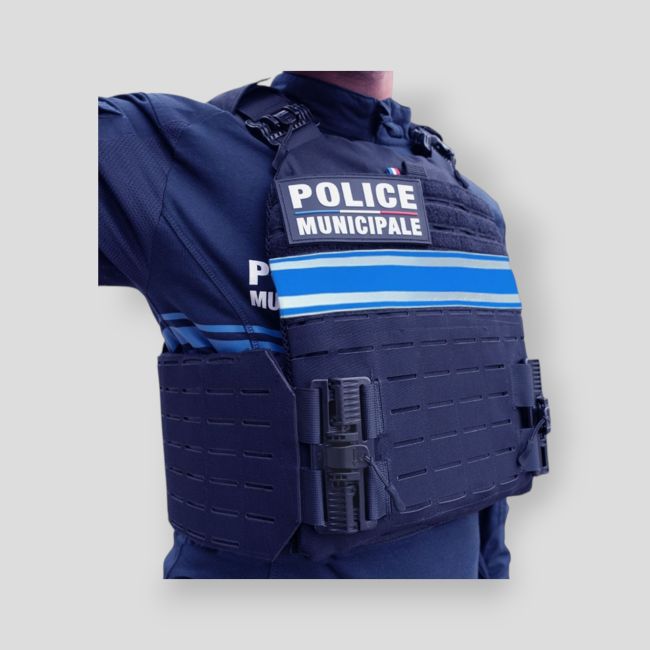 Porta piastre Rider per giubbotto antiproiettile Quick Release Polizia Municipale - Le Protecteur