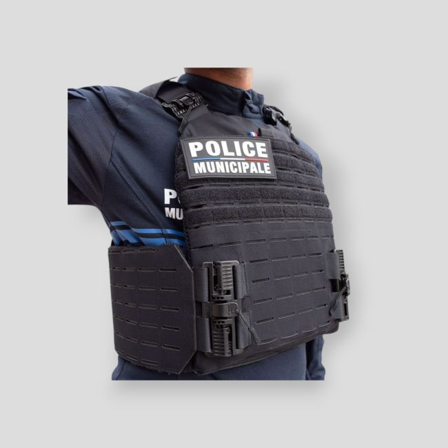 Quick Release Rider Plattenträger-Schutzweste NIJ IIIA Security mit harten Platten - Le Protecteur
