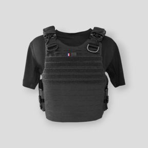 Chaleco antibalas Quick Release Premium NIJ 0101.06/NIJ 0115.00 L2E2 Security - Negro - Le Protecteur
