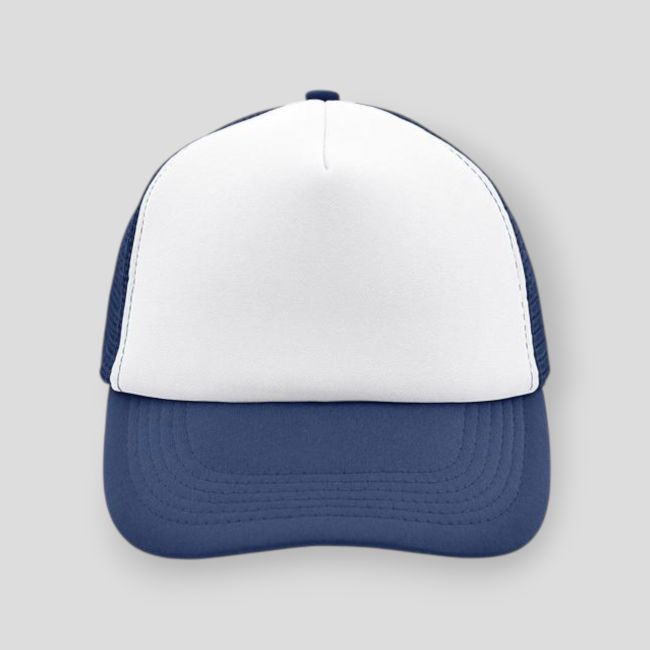 Czapka trucker biało-granatowa - PVD