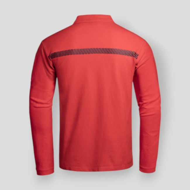 Polo met lange mouwen Sécurité Incendie Sécu-One - Rood - A10 Equipment