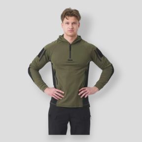 range hoodie - topcool - olive green/black - helikon