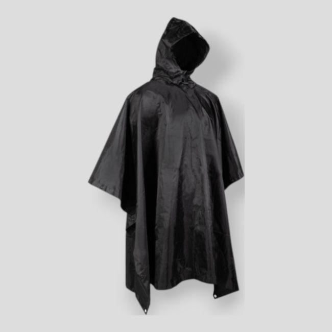 Poncho ripstop Basic - Preto - Mil-Tec