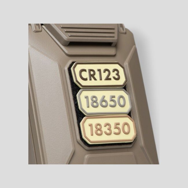 Identificatiepatches voor batterijen/accu's voor CellVault en DarkVault - Tan - Thyrm