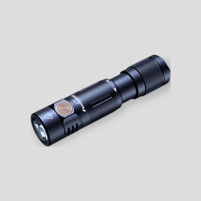 Zaklamp sleutelhanger 400 lumen oplaadbaar E05R Zwart - Fenix - Zeer goede staat - Gebruikt