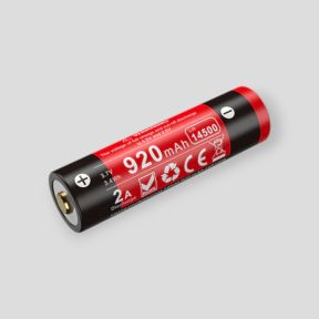 Batterie rechargeable 14GT-92UR avec port micro-USB (14 500 Li-on, 3,7V, 920mAh) - Klarus