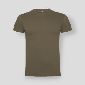 T-shirt z krótkimi rękawami okrągły dekolt Dogo Premium - Orzechowy - Roly