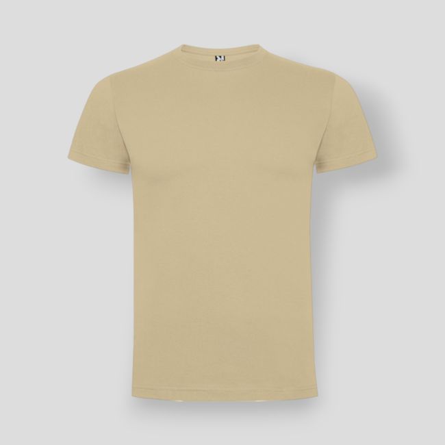 T-shirt de manga curta com gola redonda Dogo Premium - Areia - Roly