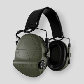 Casque anti-bruit avec serre-tête en cuir noir Suprême T2 (SNR : 29db) - Vert Olive - MSA Sordin