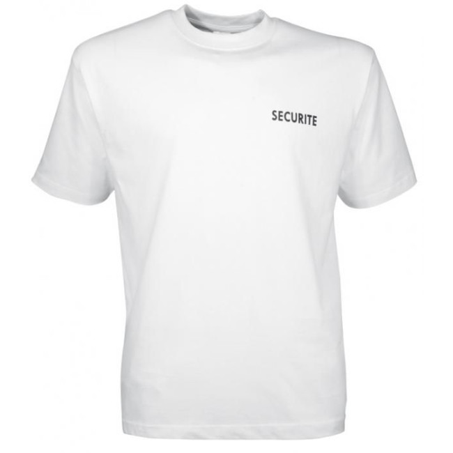 Veiligheids t-shirt wit voorkant