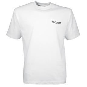 Weißes Security-T-Shirt Vorderseite