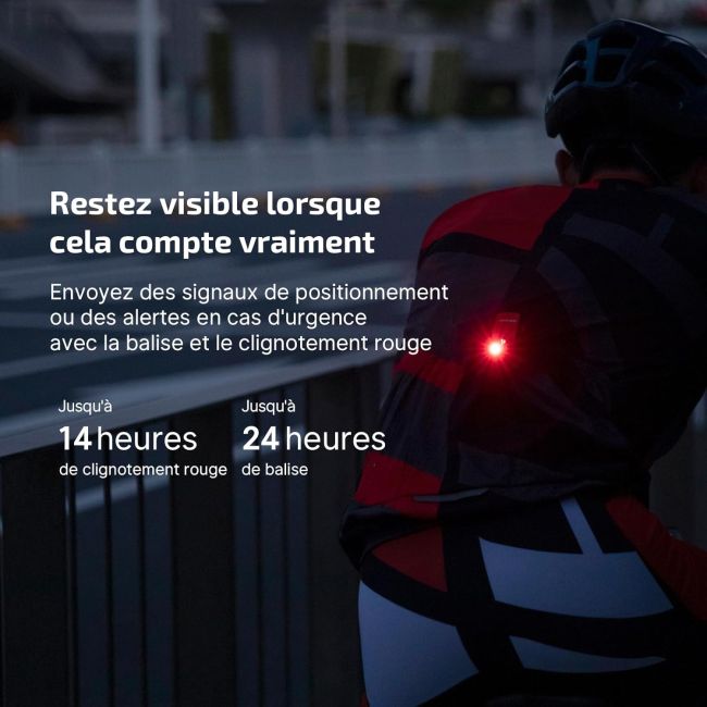 Lanterna tática de colete 500 lm & luz vermelha OCLIP Pro preta - Olight