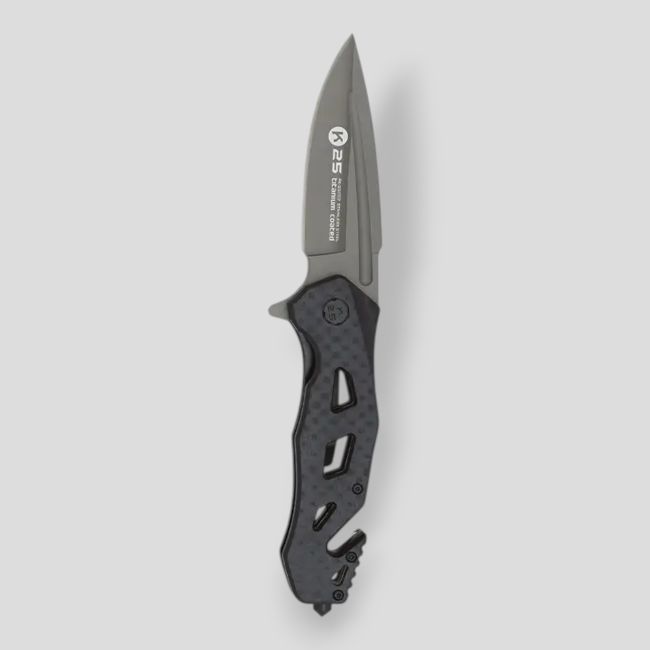 Nóż składany taktyczny G10 - Carbon - K25
