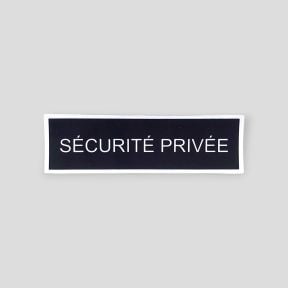 Identificatieband particuliere beveiliging retroreflecterend zwarte achtergrond 28x10 cm - Patrol Equipement