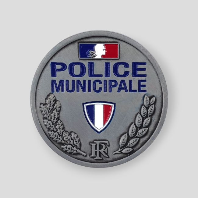 Metallabzeichen Relief Gemeindepolizei - Patrol Equipement
