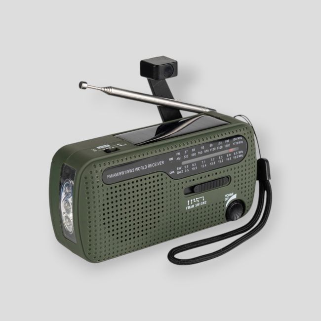 Radio de survie - SW1/SW2/FM/AM - Vert - Fosco Industries
