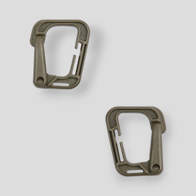 2er-Set Grimloc Karabiner - Grün - 101 Inc