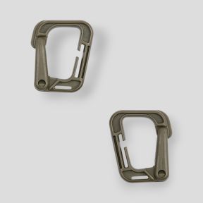 Set van 2 grimloc karabijnhaken - Groen - 101 Inc