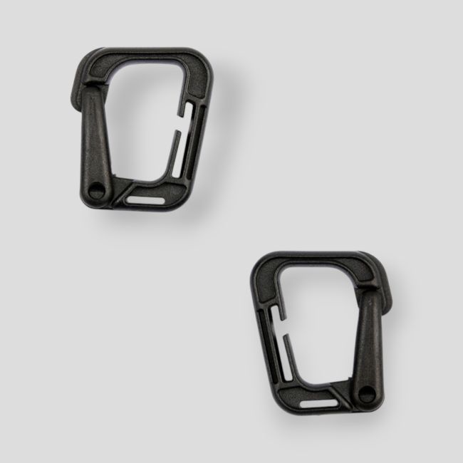 Lot de 2 mousquetons grimloc - Noir - 101 Inc