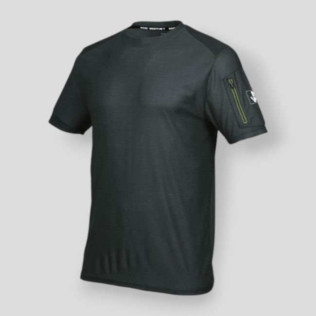 T-shirt a maniche corte da lavoro JIM - Antracite - Nine Worths