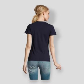 Rundhals-T-Shirt Imperial Damen - Marineblau - Sol's