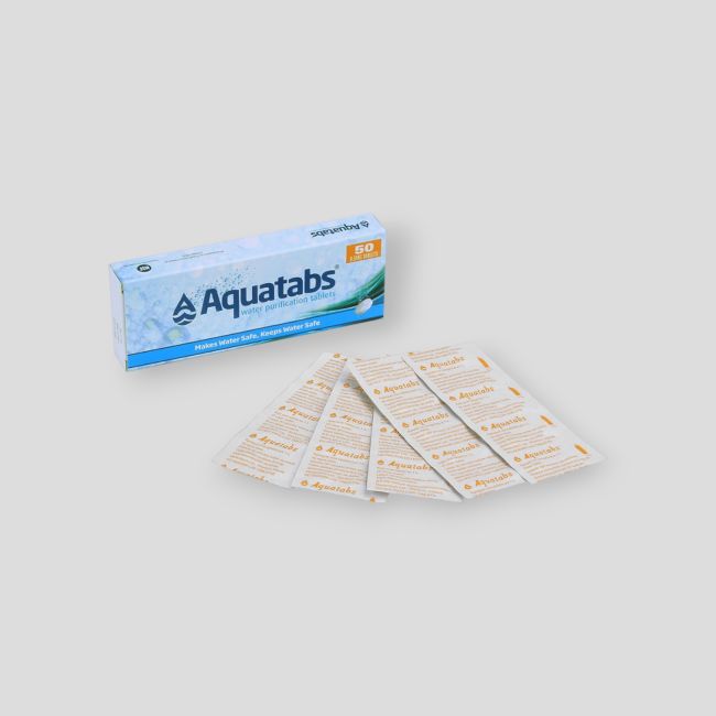 Set di 50 compresse per la purificazione dell'acqua Aquatabs CR216 - BCB International