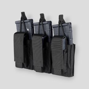 Potrójny ładownik kangur do M4/pistoletów Gen II - Czarny - Condor Outdoor
