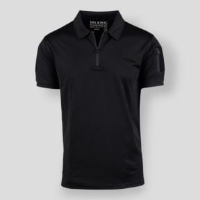 Tactische polo Quick Dry met rits - Zwart - 101 Inc
