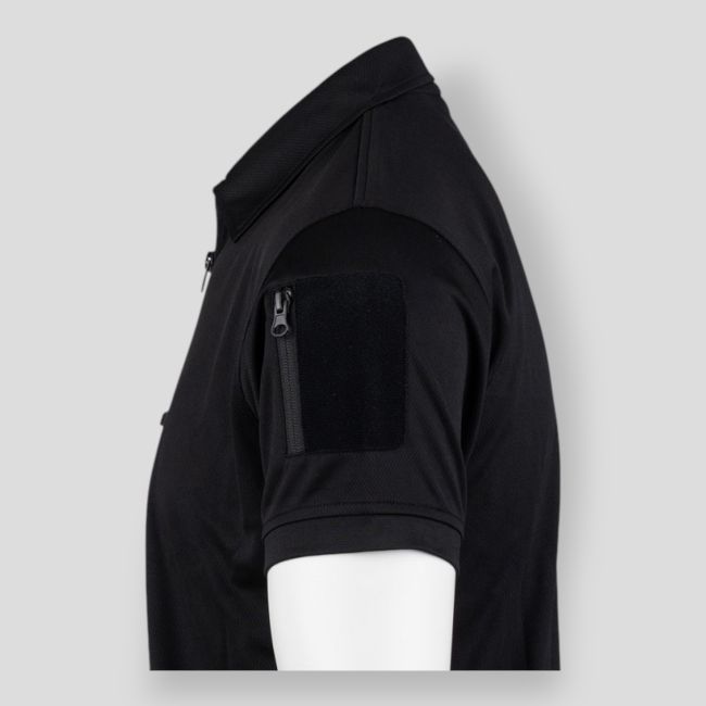 Tactische polo Quick Dry met rits - Zwart - 101 Inc