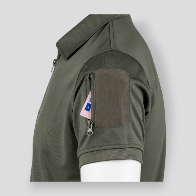 Polo taktyczne Quick Dry z zamkiem - Ranger Green - 101 Inc
