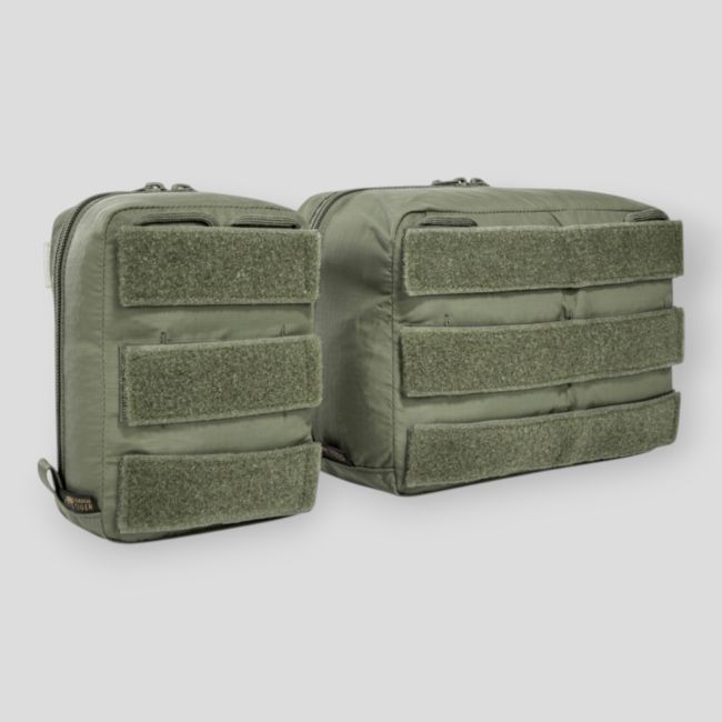 Set mit 2 Mehrzwecktaschen mit Klettverschluss - Olivgrün - Tasmanian Tiger