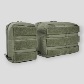 Lot de 2 poches multi-usages avec velcro - Vert Olive - Tasmanian Tiger