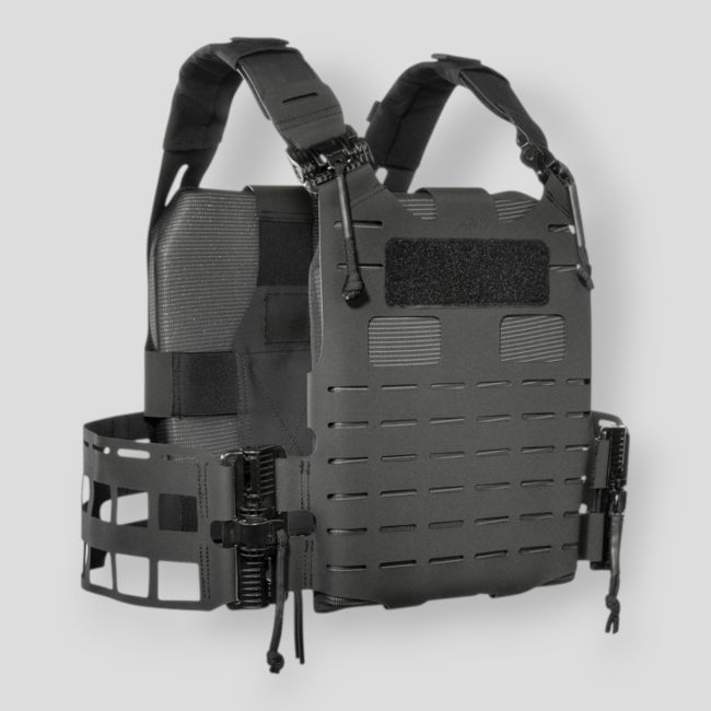 Plaatdrager vest met snelle ontkoppeling Skeleton Anfibia - Zwart - Tasmanian Tiger