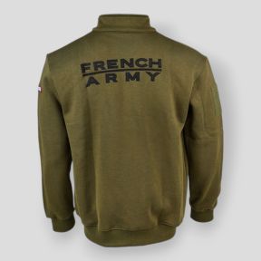 French Army sweatshirt vest - Kaki - Ares