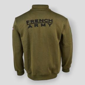 French Army sweatshirt vest - Kaki - Ares