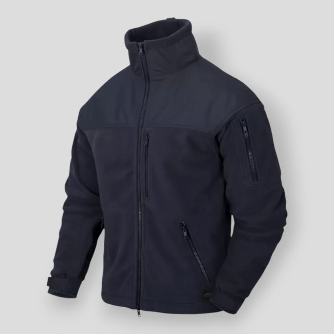 classic army jacket - fleece - navy blue - helikon