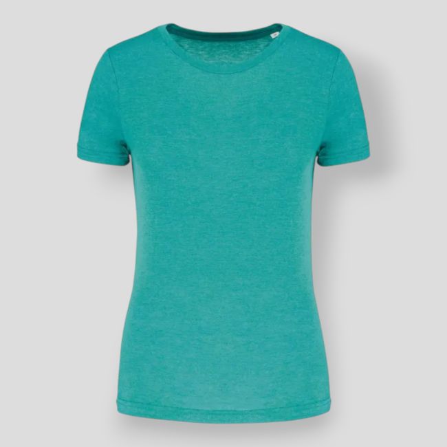 Camiseta mujer Triblend Sport HeatherTurquoise - Proact