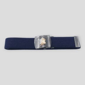 Ceinture sangle en tissu avec boucle en métal argent gravée Sapeurs Pompiers - Bleu Marine - Patrol Equipement