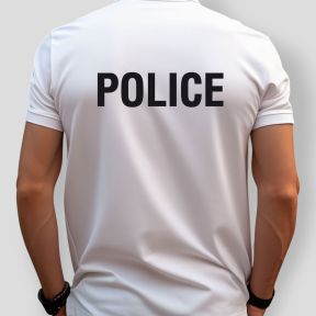 Polo blanc manches courtes Police - Patrol Equipement