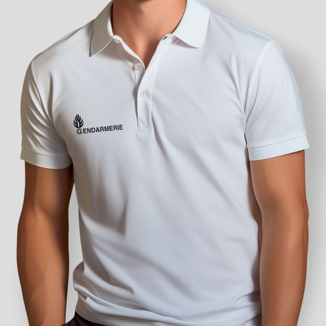 Polo blanc manches courtes Gendarmerie - Patrol Equipement