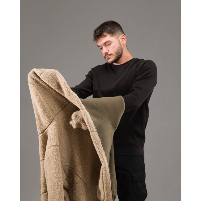 Giacca sherpa reversibile Ianos - Khaki/RAL7013 - Pentagon