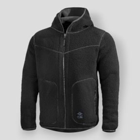 Omkeerbare sherpa vest Ianos - Zwart/Wolf Grey - Pentagon