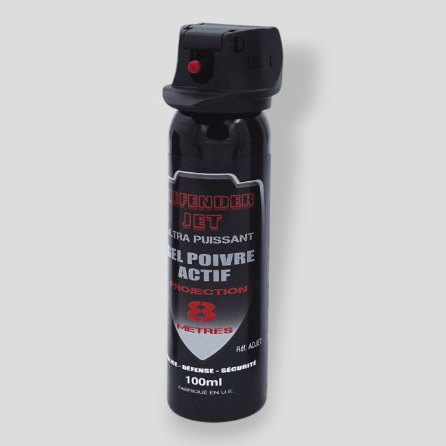 Aérosol de défense à jet Gel Poivre - 100ml - Patrol Equipement