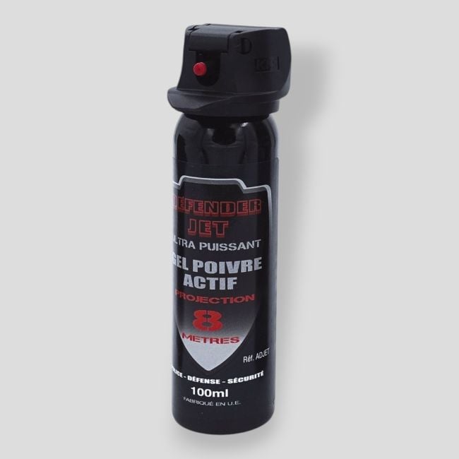 Aérosol de défense à jet Gel Poivre - 100ml - Patrol Equipement