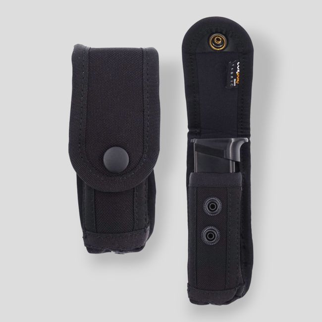 Porte-chargeur avec attaches Molle et ceinture pour pistolets 9mm - Noir - Patrol Equipement