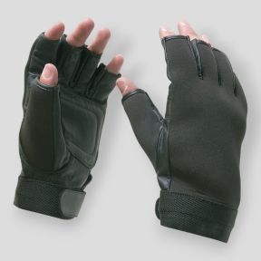 Neopreen wanten met leren voering - Zwart - Patrol Equipement