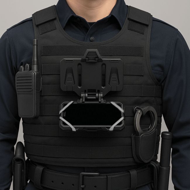 Alpha Telefonhalterung für taktische Molle-Weste - Schwarz - Patrol Equipement