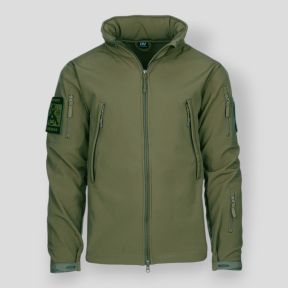 Chaqueta de combate softshell - Verde Oliva - 101 Inc